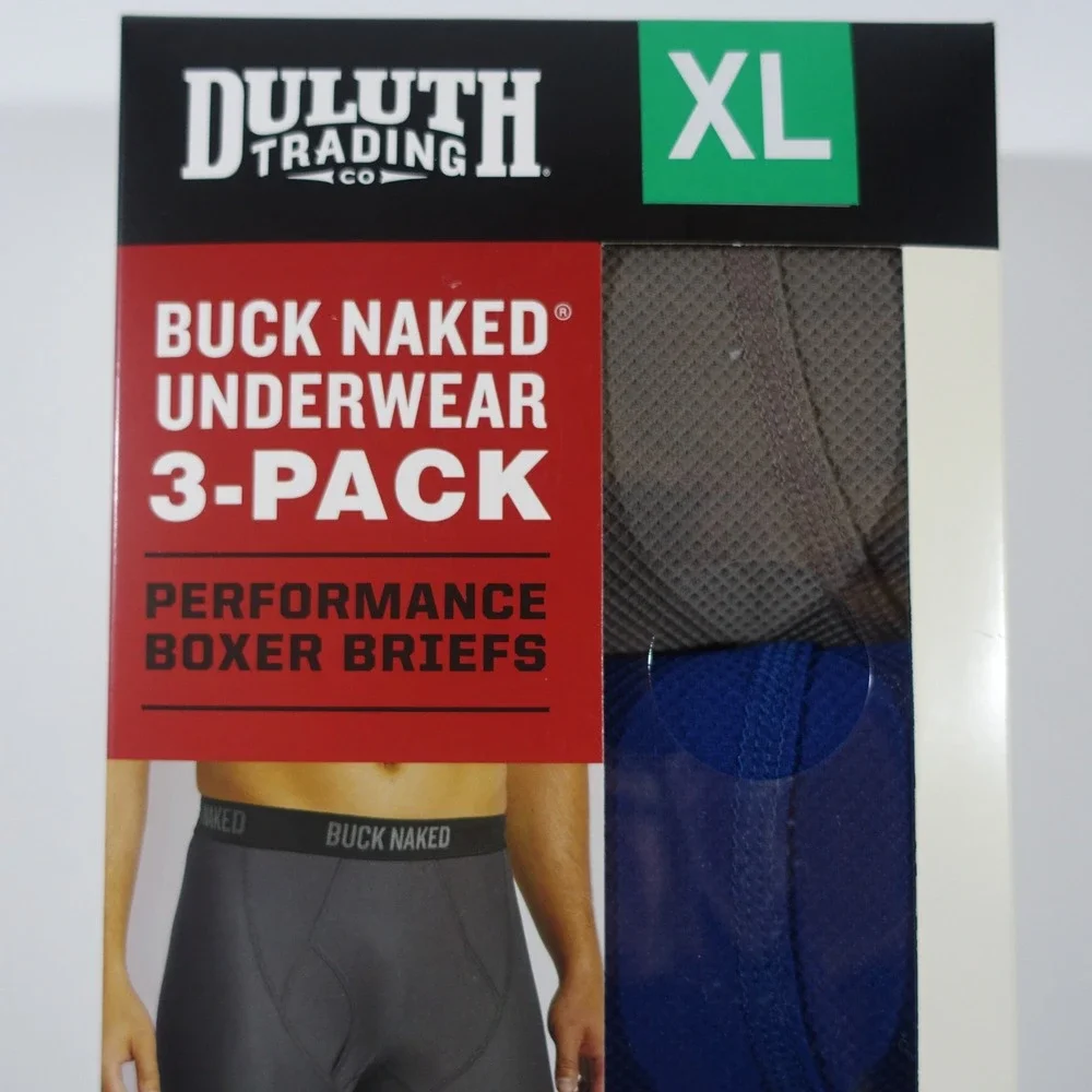 Duluth Trading Company Buck Naked Underwear 6 Pair Performance Boxer Briefs XL - Picture 4 of 8